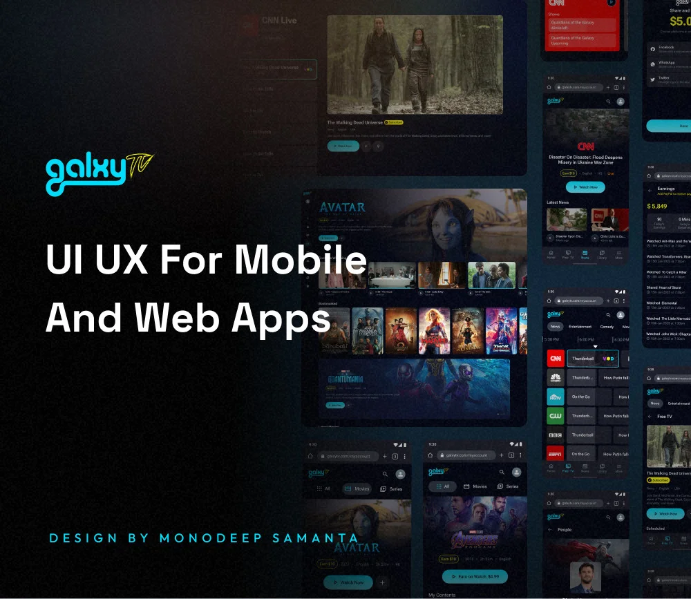 Apps UI UX Design | Monodeep Samanta